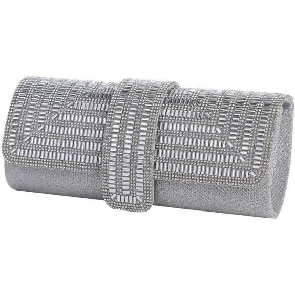 Women Evening Rhinestone Bags,Wedding Cocktail Prom Clutches Party Sparkling Rhinestone Purse (Black)