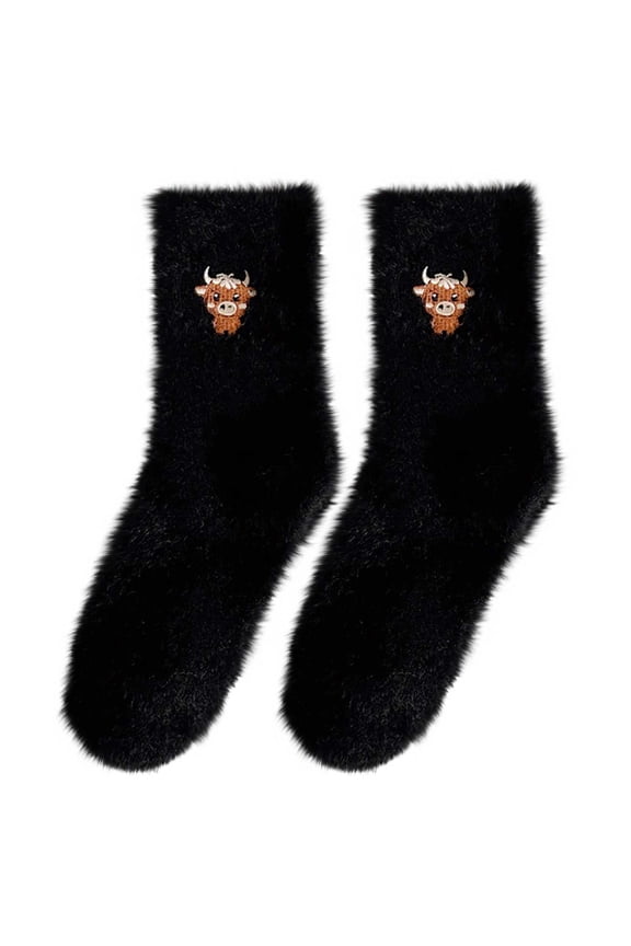 Women Extra Warm Socks Fleece Lined Thick Thermal Socks Winter Mid Calf Socks Cozy Fuzzy Socks for Indoor Outdoor Cold Weather