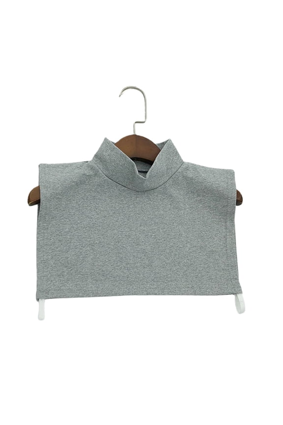 Women Fake Mock Turtleneck Dickey Detachable Collar Half Top Solid Neck Warmer