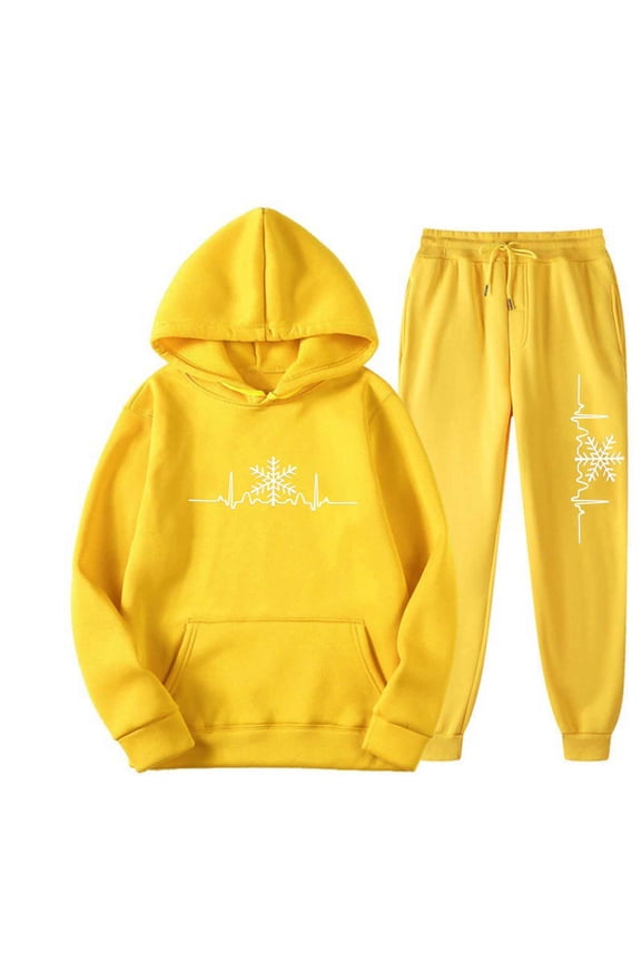 Women Fall Clothes 2 Piece Outfits for Women Casual Holiday Themed Hooded Pullover Comfortable Sweatpants Two Piece Outfit for Seasonal Wear My Items