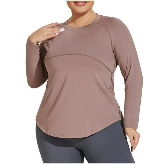 Women Fall Clothes Long Sleeve Shirts Hiking Breathable Shirts Workout Tops for Women Plus Size Winter Warm Thermal Fashion Going Out Tops Soft Top Sports Lightweight Outdoor Shirt for Women