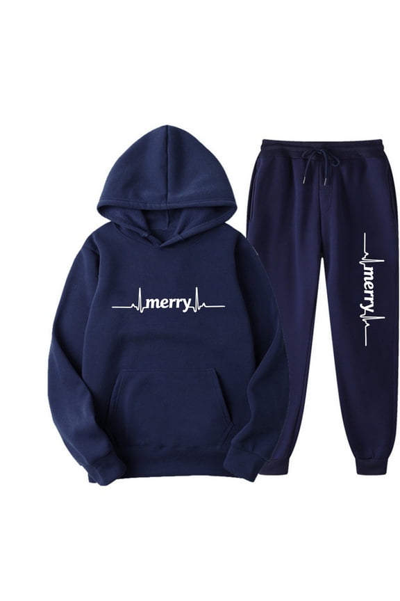Women Fall Clothes Two Piece Outfits for Women Casual Christmas Themed Hooded Top and Casual Sweatpants Tracksuit Set for Fall Winter Comfort My Items