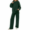 thumbnail image 1 of Women Fall Fashion 2025 2 Piece Outfits Sweatsuit Set Jogger Sweatpants Matching Sets Airport Tracksuit womens two piece pajamas, 1 of 5