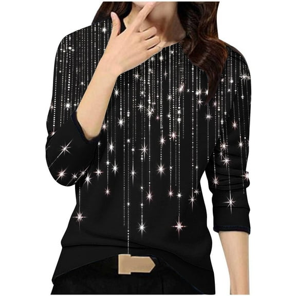 Women Fall Fashion Must Haves Cute Tops Trendy Dressy 3/4 Sleeve Shirts Oversized Sweatshirt With Pockets