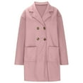 thumbnail image 1 of Women Fall Long Cardigan Sweater Trendy Knit Jacket Coat Dressy Blazer Coatigan Pink XL, 1 of 7