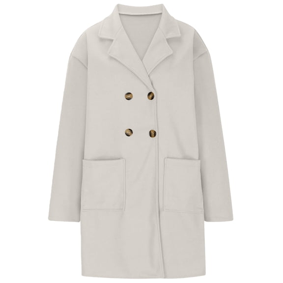 Women Fall Long Cardigan Sweater Trendy Knit Jacket Coat Dressy Blazer Coatigan White XXL