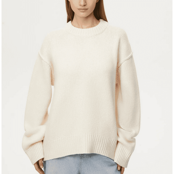 Women Fall Sweaters Casual Oversized Long Sleeve Pullover Sweater Crew Neck Jumpers Loose Fit Winter Clothes