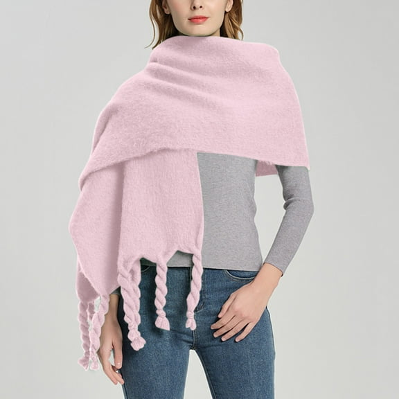 Women Fall Winter Scarf Classic Tassel Plaid Scarf Warm Soft Large Blanket Wrap Shawl Scarves Kindness Scarf Fall Womens Scarf Neck Scarfs for Women Scarves And Wraps Womens Plaid Wrap Cute Scarves