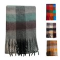 thumbnail image 1 of Women Fall Winter Scarf Classic Tassel Plaid Scarf Warm Soft Large Blanket Wrap Shawl Scarves Winter Scarves, 1 of 4