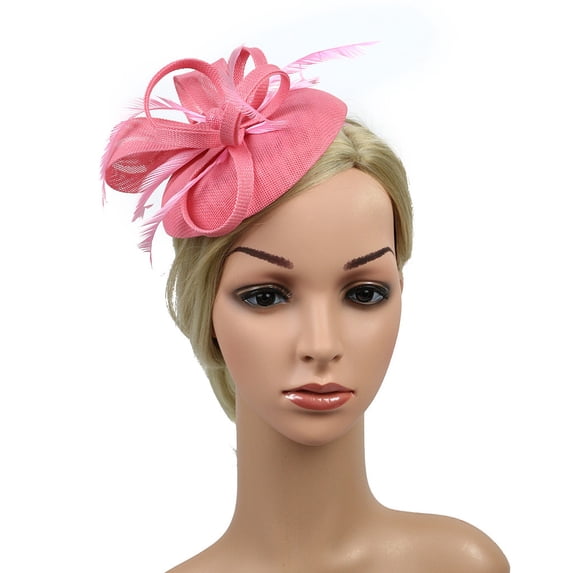 Women Fascinators Hats Tea Party Headband Hair Clip Feathers Hat for Wedding Cocktail Party Derby Hat for Women Fascinators Hat for Women