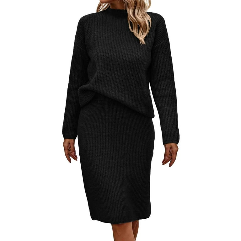 Casual Solid Sequins Turtleneck Pencil Skirt Dresses Casual Solid Sequins Turtleneck Pencil Skirt Dresses