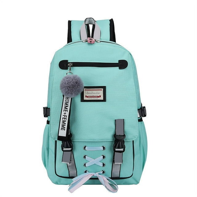 Women Fashion Backpack with USB Port College School Bags Girls Cute ...