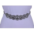 thumbnail image 1 of Women Fashion Belt Silver Metal Chain Arrowhead Buckle M L XL, 1 of 12