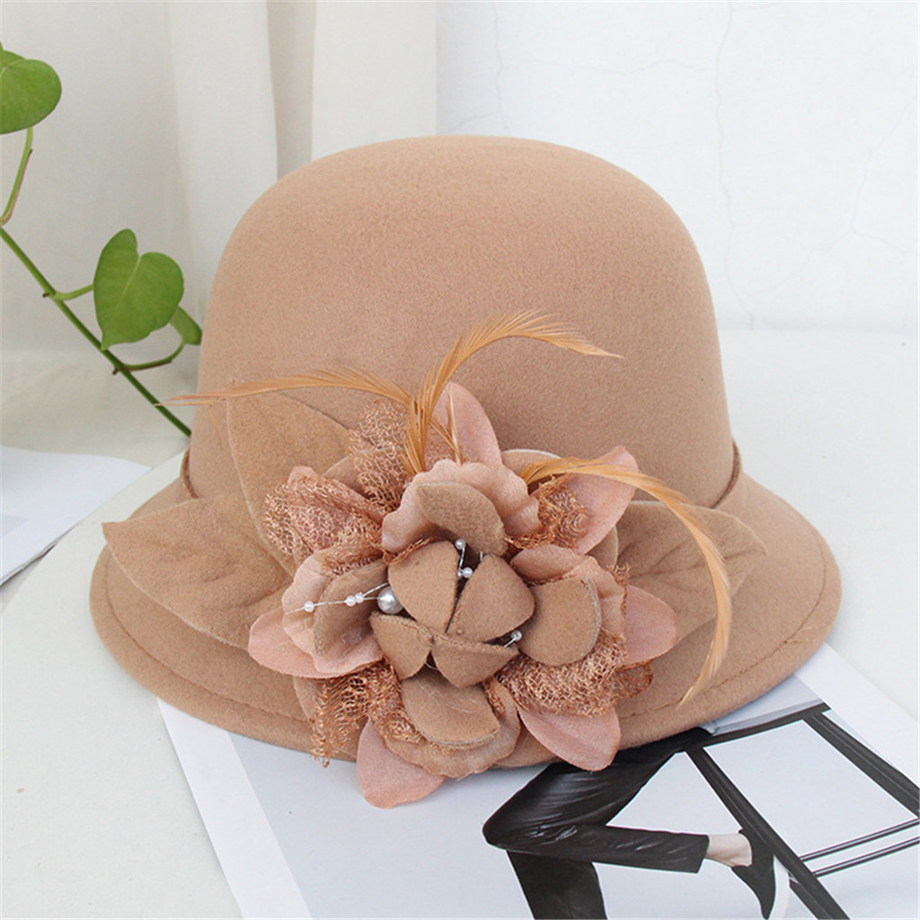 French Style Vintage Wide Brim Bucket Hat Straw For Women Perfect