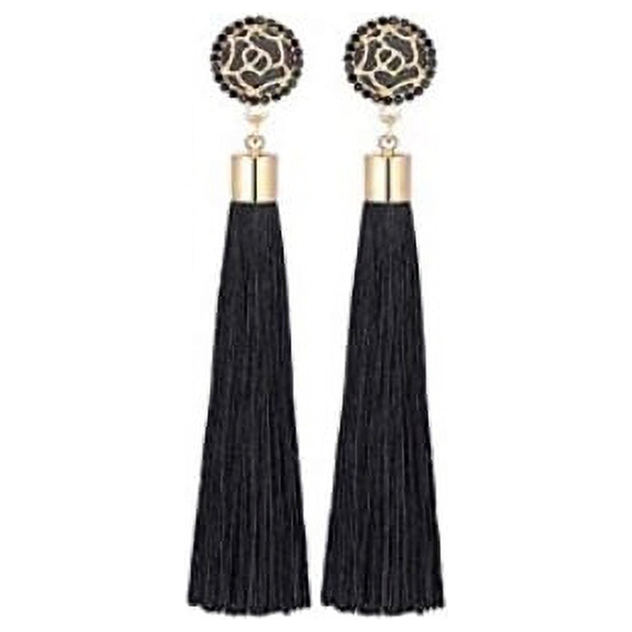 Women Fashion Bohemian Earrings Jewelry Long Tassel Fringe Boho