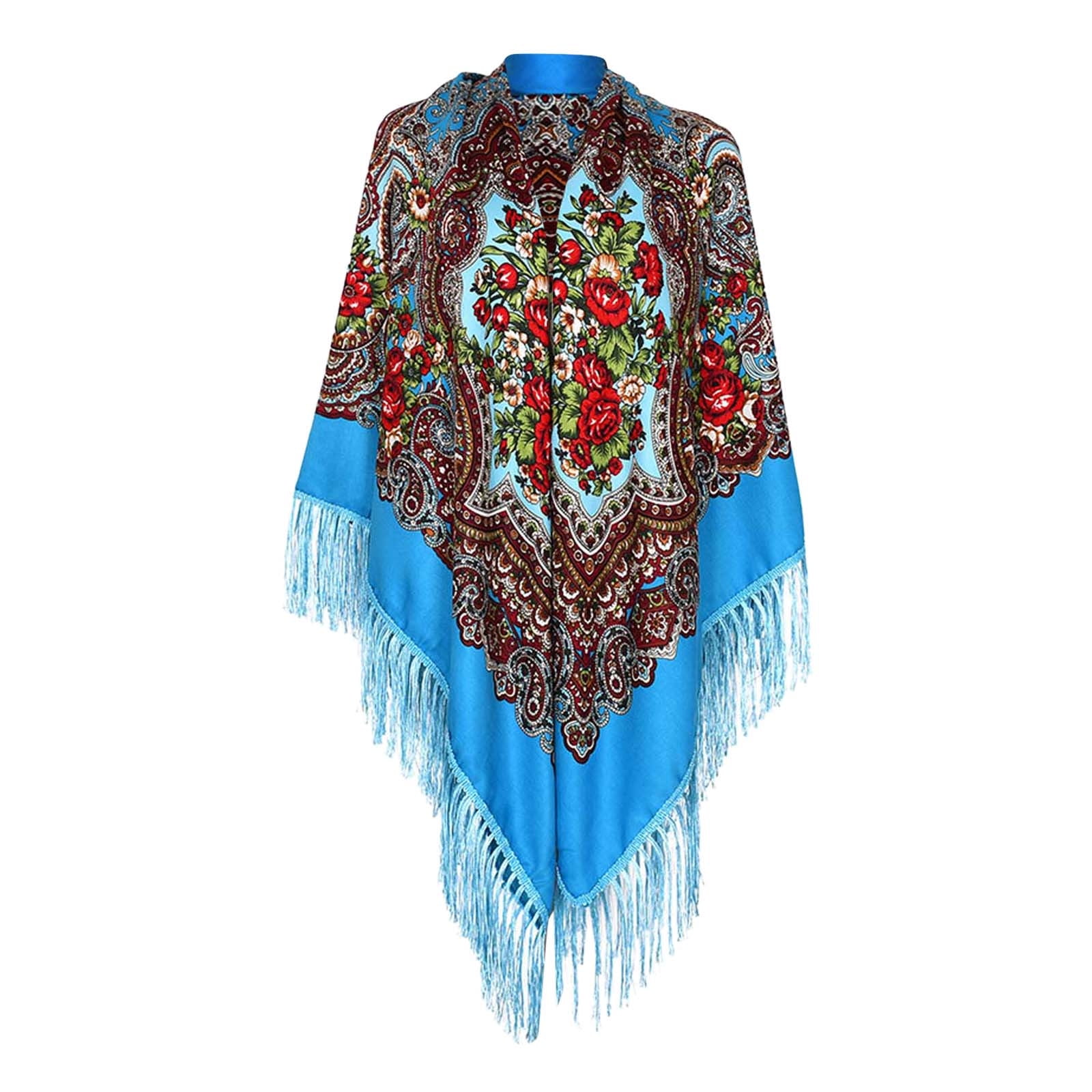 Women Fashion Bohemian Scarf Cute Fall Scarves Ethnic Style Tie