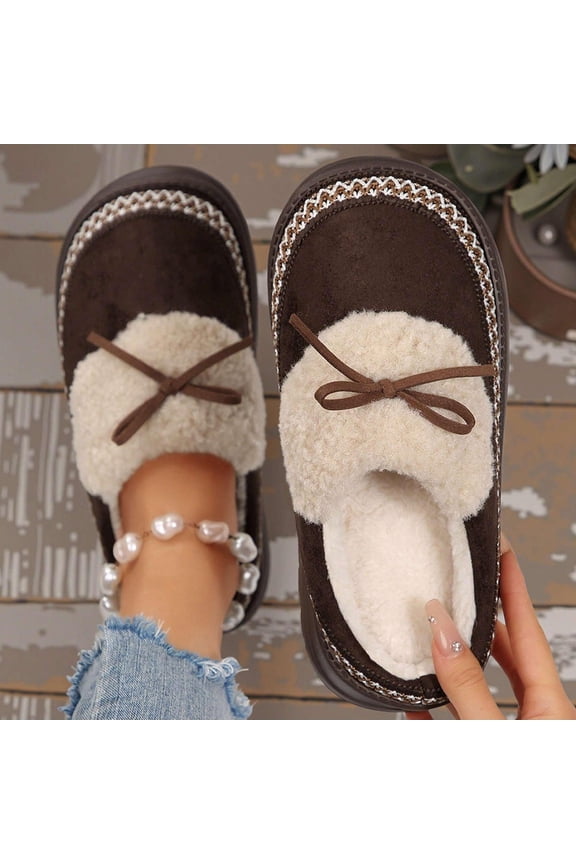 Women Fashion Boots - Padded Cotton Snow Boots With Thick Sole for Warmth and Comfort, Increased Height for Style