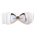 thumbnail image 1 of Women Fashion Bowknot Buckle Waistband Wide Elastic Stretch Waist Belt WH, 1 of 2