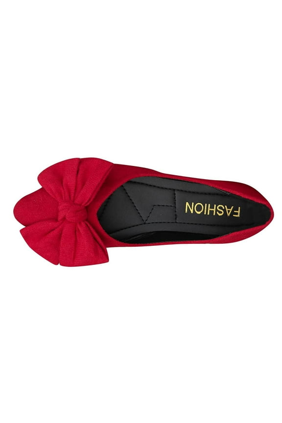 Women Fashion Bowknot Flats Comfort Pointed Toe Dress Shoes Cute Slip On Ballet Flats Comfortable Work Shoes