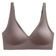 thumbnail image 1 of Women Fashion Bra Comfort Seamless Bra Supportive Bralette No Underwire Everyday Bra Plunge Bra Deep V Underwear Breathable Bra Beauty Lingerie, 1 of 4