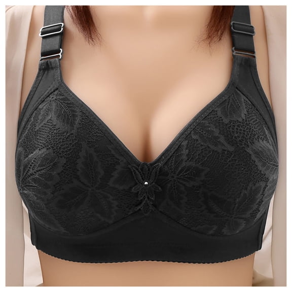 Women Fashion Casual Breathable Top Bra Underwear Without Steel Ring Gathering And Adjusting Bra Underwear Scrappy Bra Women Wireless Bra Womens Wireless Bra Workout Sports Bras Womens Bras Front