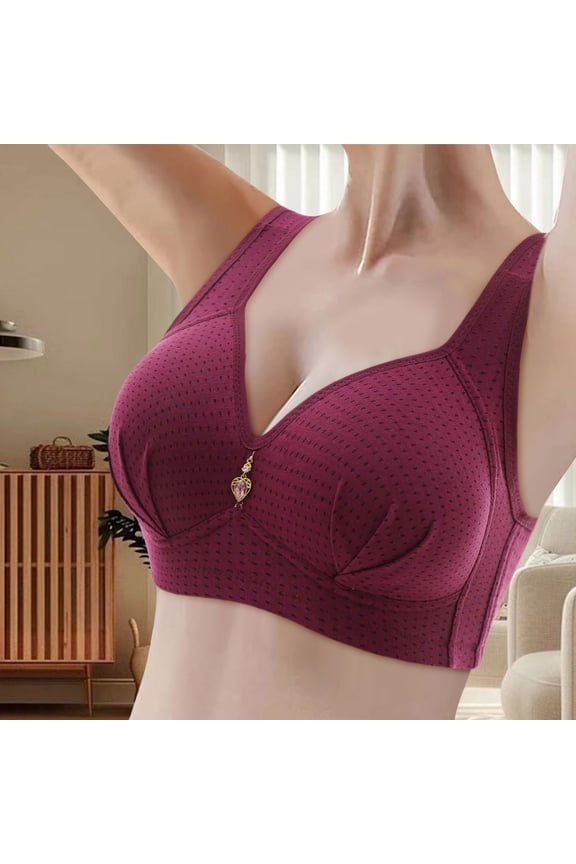 Women Fashion Casual Breathable Tube Top Bra Underwear Without Steel Ring Gathering And Adjusting Bro Large Sports Bra Woman Sports Bra High Support Sports Bra Womens Bras Push up No Underwire Skin