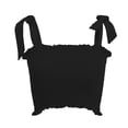 thumbnail image 1 of ibuvkizy Women Fashion Casual Color Bowknot Camisole Short Vest, 1 of 5