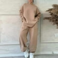 thumbnail image 1 of Women Fashion Casual Loose Crew Neck Long Sleeve Hoodie Long Pant Suit Women's Petite Wedding Pant Suits for Women Dressy Womens Pantsuits Bib Pants for Women Casual Jumpsuit Women's Jumpsuits plus, 1 of 3