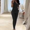thumbnail image 1 of Women Fashion Casual Solid Color Summer Temperament Waist Vest Pants Two Piece Sets Fleabag Jumpsuit Elegantly Casual Clothes for Women Light Skirt Suit Dresses for Grandmother of The Bride Womens, 1 of 5