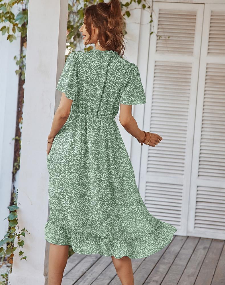 Light green shop chiffon dress