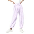 thumbnail image 1 of Women Fashion Comfort Casual Solid Pants Sports Furry Pants Corset Pants Sweat Pants Women Casual Casual Loose Pants for Women Womens Business Casual Pants Tan Sweatpants Women Women Warm Pants Casual, 1 of 3
