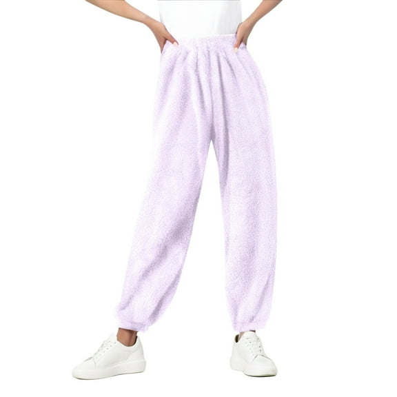 Women Fashion Comfort Casual Solid Pants Sports Furry Pants Corset Pants Womens Casual Pants for Work Dress Pants for Women Business Casual Long Women Trouser Pants Casual Women Pants Casual
