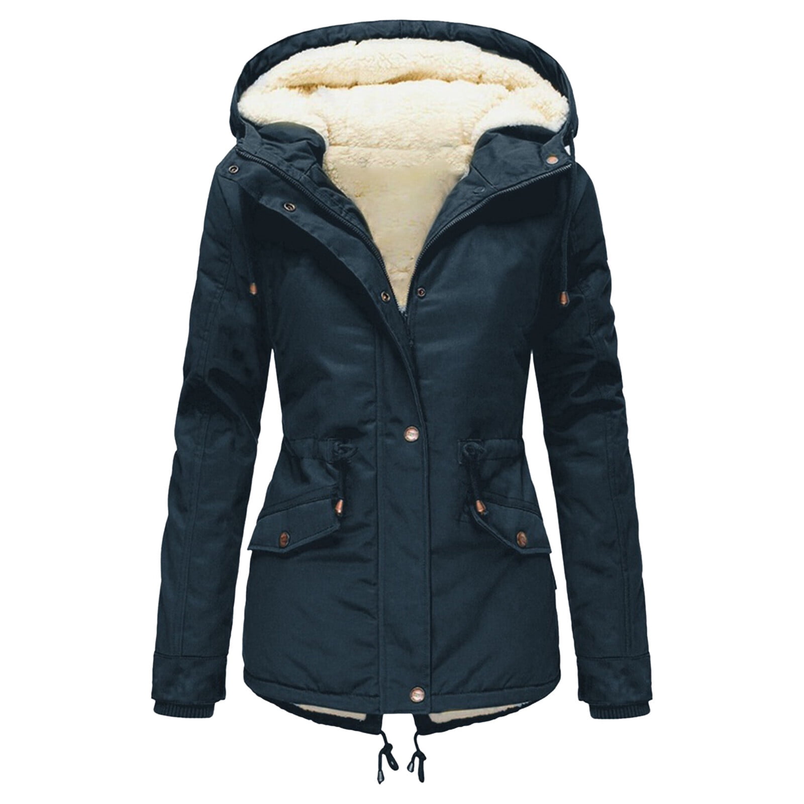 Coat with hoodie inside cheap