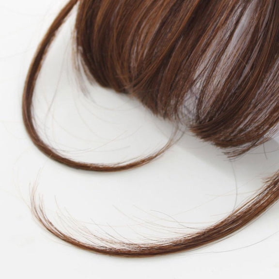 Women Fashion Fringe Beauty Air Bangs Mini Fake Hair Clip Wig Thin Translucent