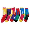 thumbnail image 1 of Women Fashion Funny Crew Novelty Casual Socks 6 Pairs Bundle, Headarrow,sizes from US 5-9, 1 of 1