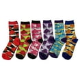 thumbnail image 1 of Women Fashion Funny Crew Novelty Casual Socks 6 Pairs Bundle, Watermelon,sizes from US 5-9, 1 of 1