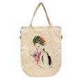 thumbnail image 1 of Women Fashion Girl with Bag Printed Canvas Tote Shoulder Bags WAS_39, 1 of 1