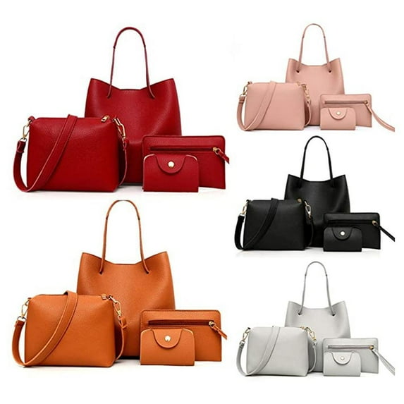 Women Fashion Handbags Wallet Tote Bag Shoulder Bag Handle Satchel Purse Set PU Leather Work Briefcase