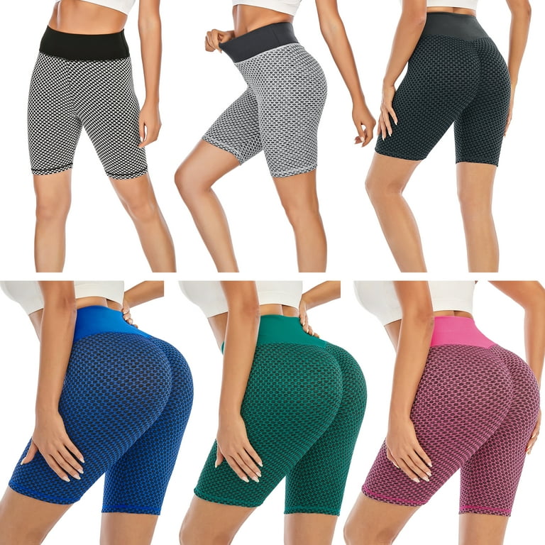 Women Fashion High Waist Yoga Leggings Sport Fitness Five-point Pants  Breathable for Jogging Cycling Table Tennis Volleyball Tennis 
