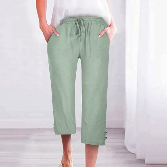 Women Fashion High Waisted Wide Leg Pants Drawstring Elastic Trousers Comfy Straight Leg Long Pants With Pockets Women's Pants Suits Casual Workout Sweatpants Women Women Pants Casual Loose Womens