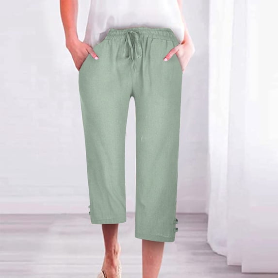 Women Fashion High Waisted Wide Leg Pants Drawstring Elastic Trousers Comfy Straight Leg Long Pants With Pockets Women's Pants Suits Casual Workout Sweatpants Women Women Pants Casual Loose Womens