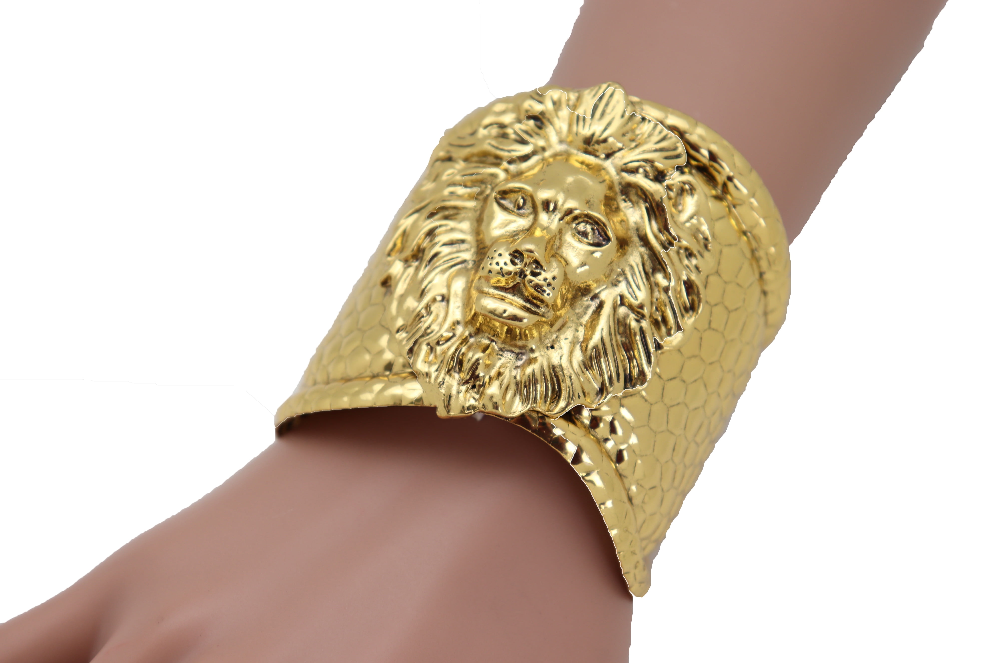 Accessories | 18k Gold Plated Double Lion Head Bracelet New | Poshmark