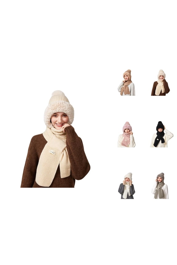 Women Fashion Knit Beanie - Plush Lined Hat For Cold Weather, Casual Style Warm Stocking Stuffers, Winter Christmas Gifts For Girls Teen Girls