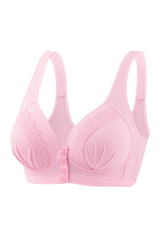 Women Fashion Lace Front Buckle Underwear Without Rims Vest Lace E Bra Chemise Nightie Underwear Nightwear Sleepwear