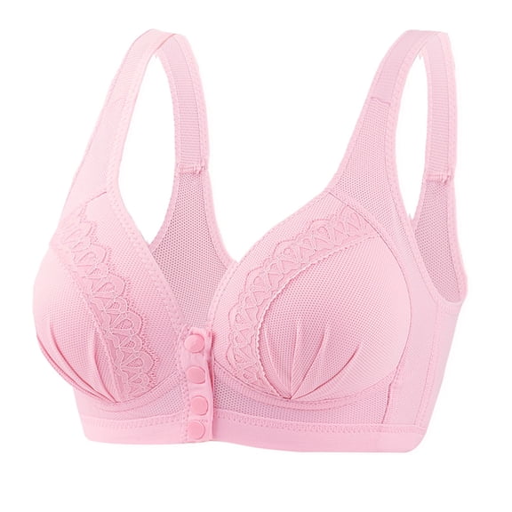 Women Fashion Lace Front Buckle Underwear Without Rims Vest Lace E Bra Chemise Nightie Underwear Nightwear Sleepwear