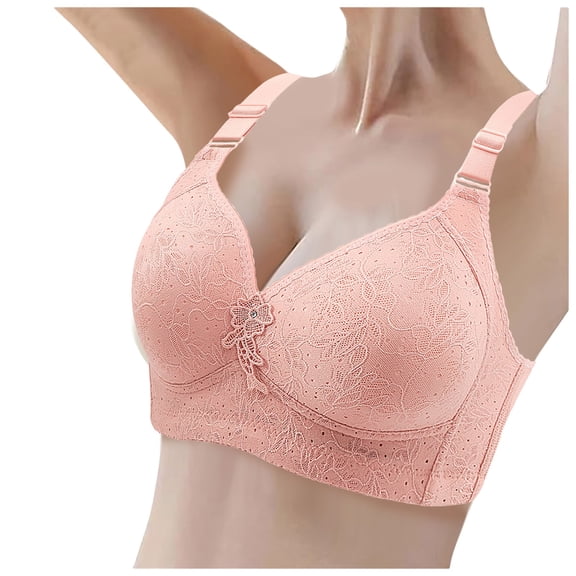 Women Fashion Lingerie Jacquard Breathable Thin Cup Side Up Push Up Shoulder Strap Bra Womens Bras Push up Front Closure Bandeau Sports Bras for Women Seamless Sports Bra Sports Bras for Women One