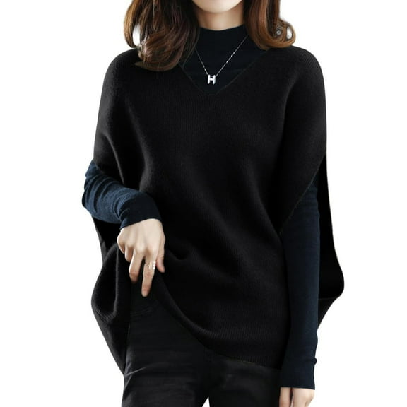 Women Fashion Loose Large Size Solid Color Hood Long Sleeves Sweater Tops Fitted Sweaters Comfy Sweaters for Men Oversized Ladies Sweaters Zip up Sweaters Light V Neck Sweater Men Short Sleeve Fall