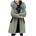 Women Fashion Outerwear Long Cottonpadded Womens Aviation Coat Jackets