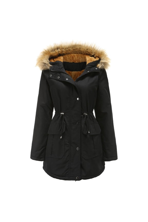 Women Fashion Padded Jacket With Hooded Collar Winter Warm Coat Padded Jacket Parks Jacket Pond Jacket Ladies Short down Jacket Womens Lightweight Warm Jacket Womens Fashion Coat Thick down Winter