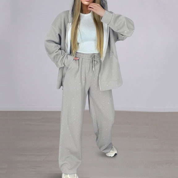 Women Fashion Patchwork Suits Sport Drawstring Hooded Sweatshirt And Long Pants Sets Autumn Winter Loose Two Piece Outfits Features: Dressy Pant Suits for A Wedding Guest Bridal Jumpsuit Womens Ski